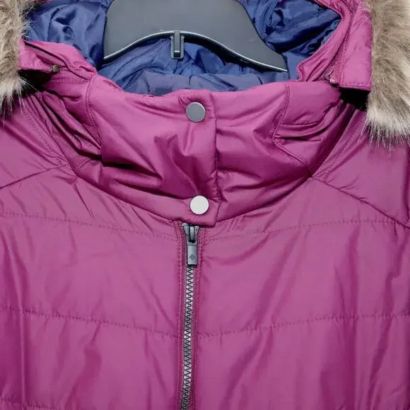 Columbia Sparks Lake II Women's Puffer Jacket with Hood-Medium-Marionberry-NWT - Picture 4 of 11